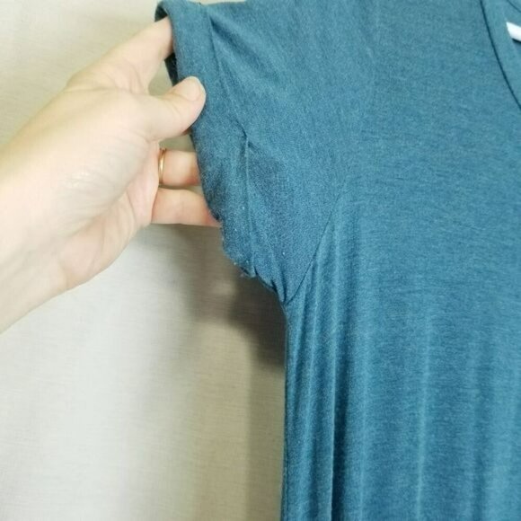 32 Degrees Ladies Soft Lux Dress Heather Indigo pockets drawstring elastic  m - Picture 6 of 11